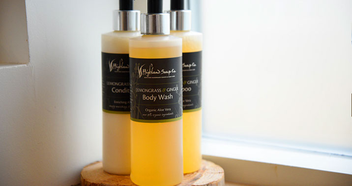 Taigh Scalpaigh luxury bed and breakfast accommodation near Portree contains complimentary toiletries