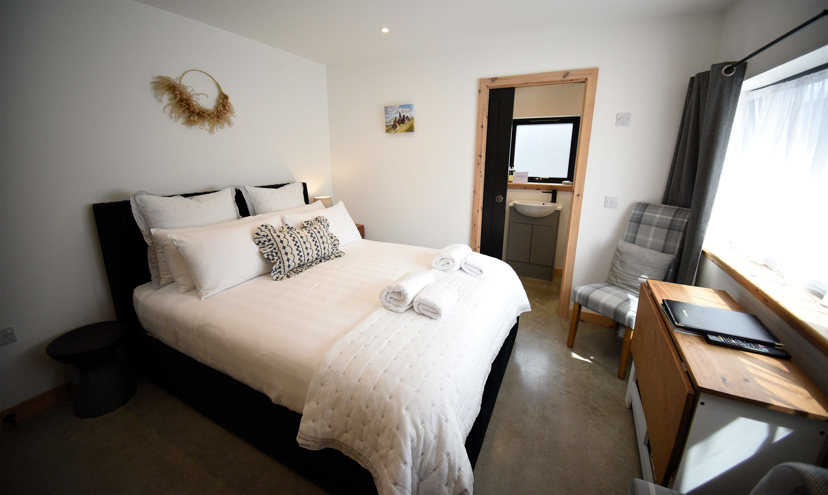 Enjoy stunning sea views from Taransay House luxury bed and breakfast accommodation in Portree