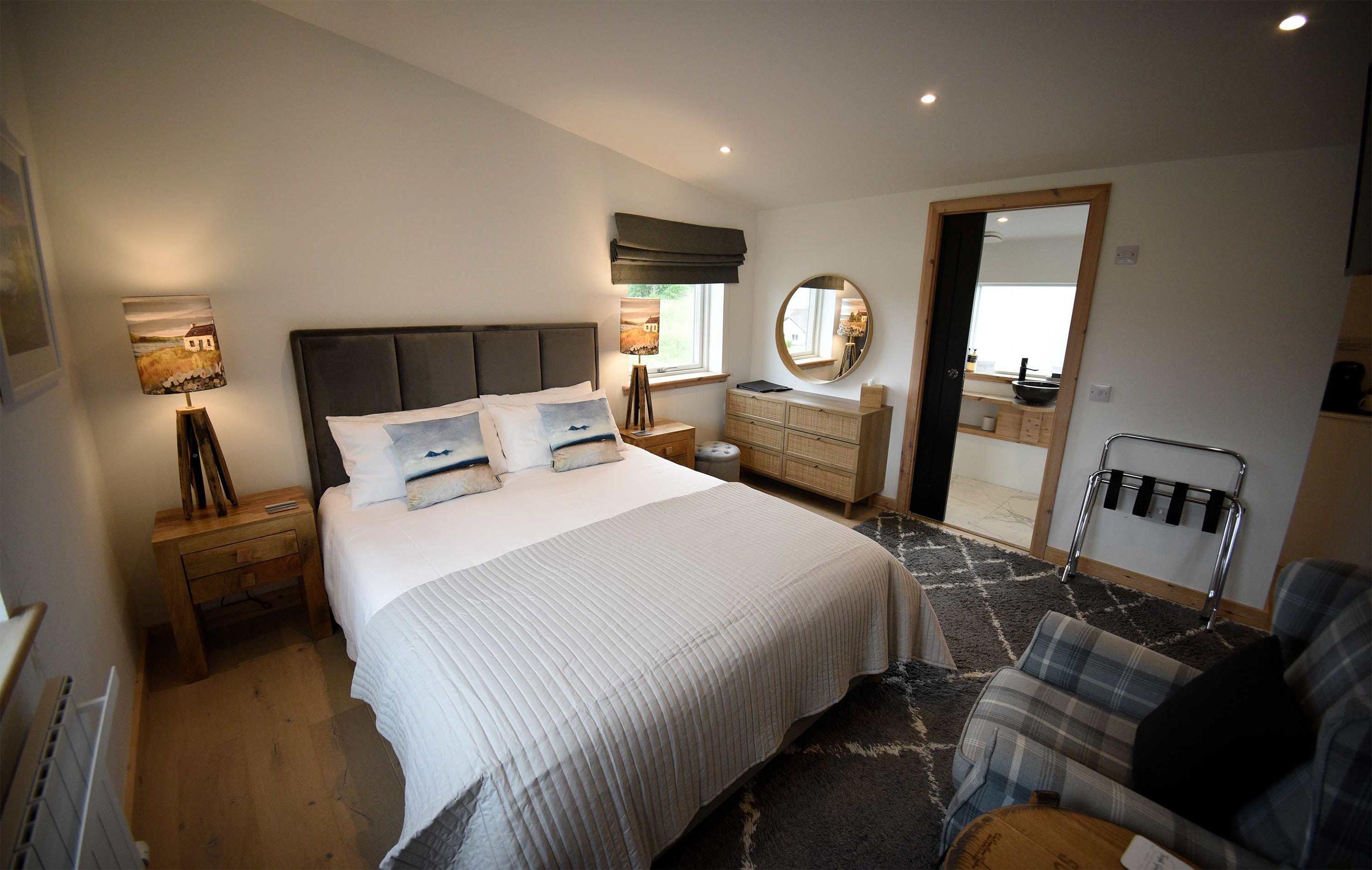 Enjoy Super King Size Double Bedrooms in Taransay House Luxury Bed and BReakfast Accommodation in Portree